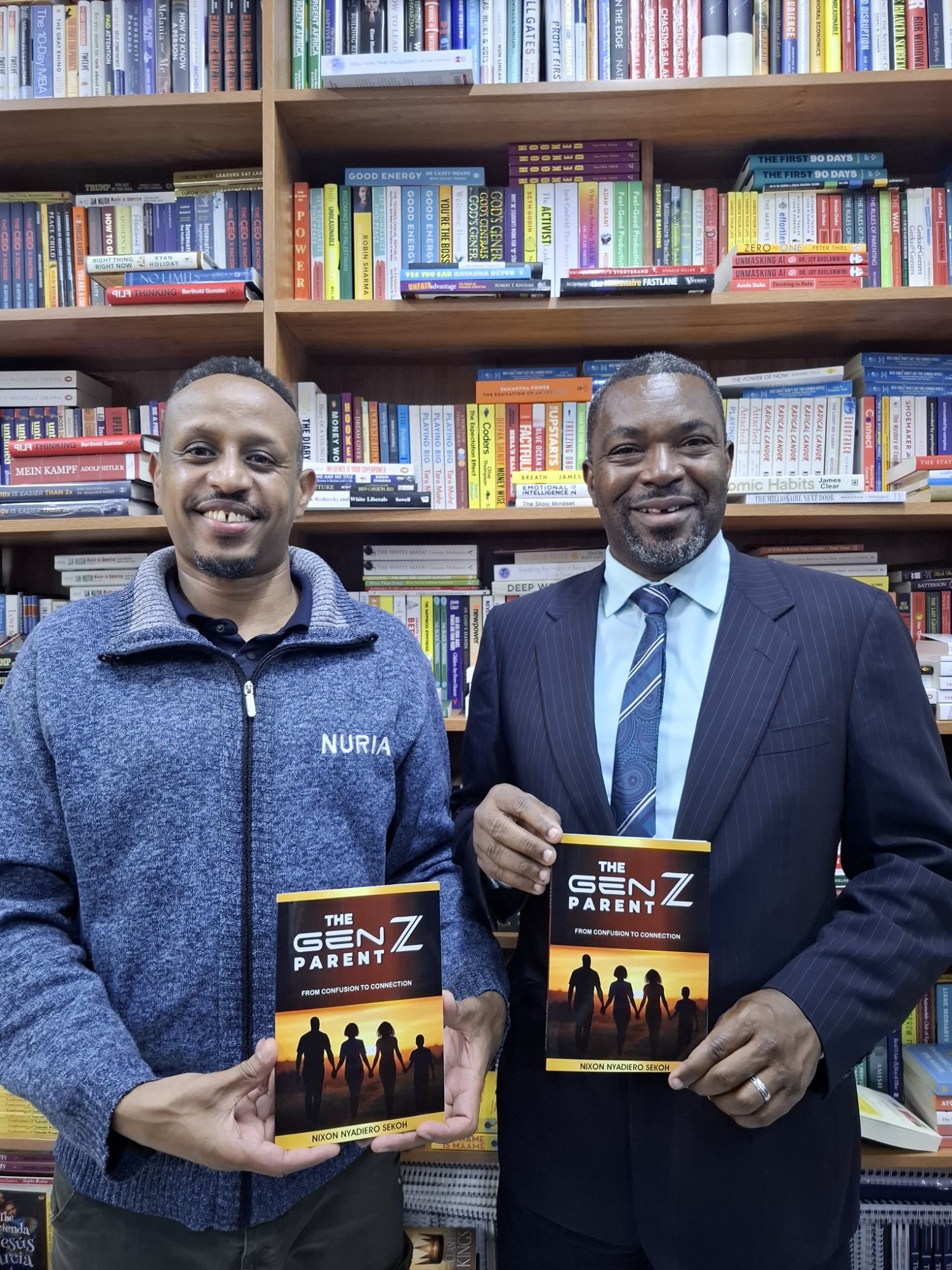 Nixon Sekoh at book launch — Nuria Bookstore